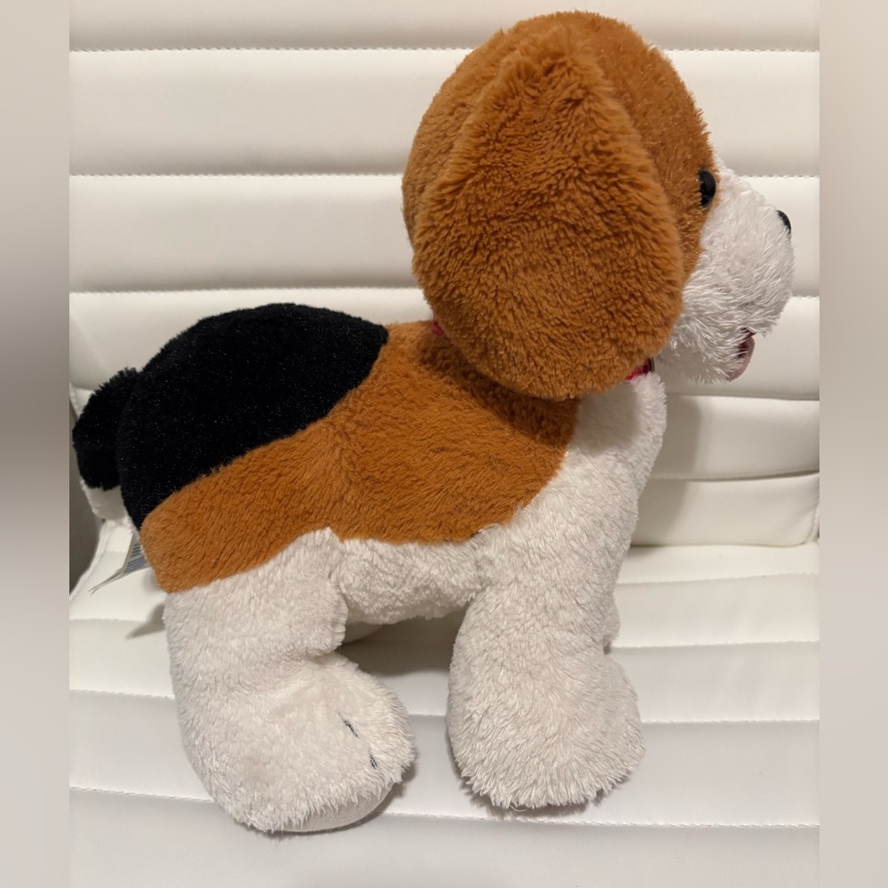 Build A Bear Spotted Puppy Dog 11.5” x 10” Tan Brown, Black and White BAB - Picture 4 of 8